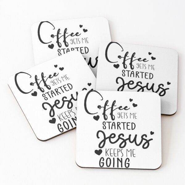 Item preview, Coffee  Lets Me Started Jesus Keeps Me  Going designed and sold by shivani21061993.