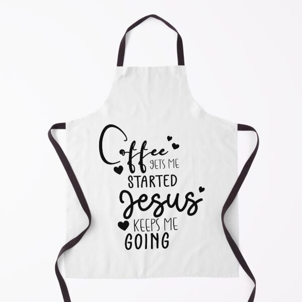 Item preview, Coffee Lets Me Started Jesus Keeps Me Going designed and sold by shivani21061993.