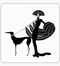 Kunst-Dekoära Haute Couture-Modeillustration Sticker