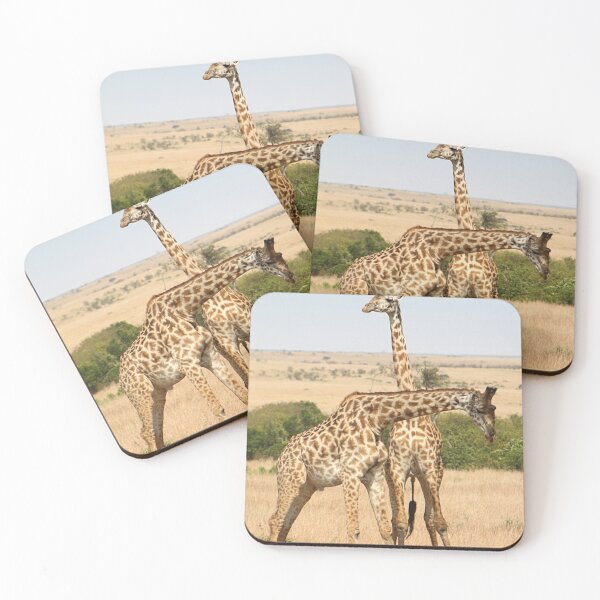 Item preview, Maasai Giraffes. Males Necking. #3. Maasai Mara, Kenya designed and sold by Carole-Anne.