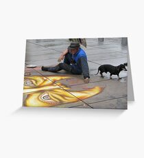 Sidewalk Art Greeting Card