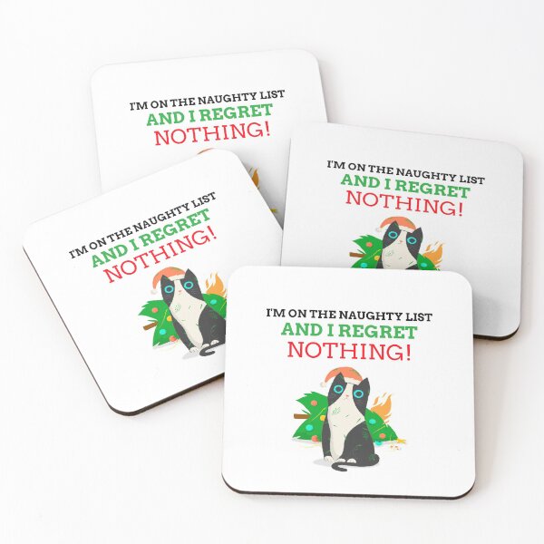 Item preview, I'm on the Naughty List and I regret nothing! designed and sold by ShopEssentials.