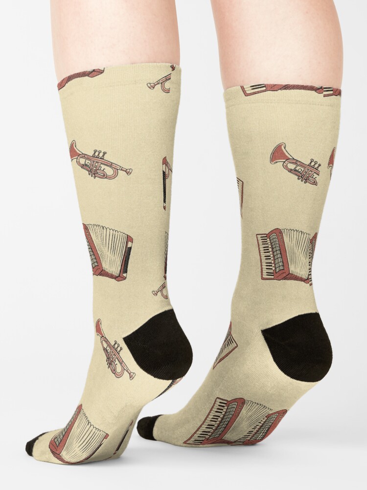 Alternate view of Trumpets & Accordians (Jack's Birthday Pattern) Socks