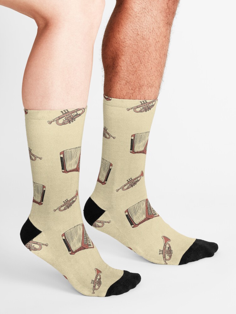 Alternate view of Trumpets & Accordians (Jack's Birthday Pattern) Socks