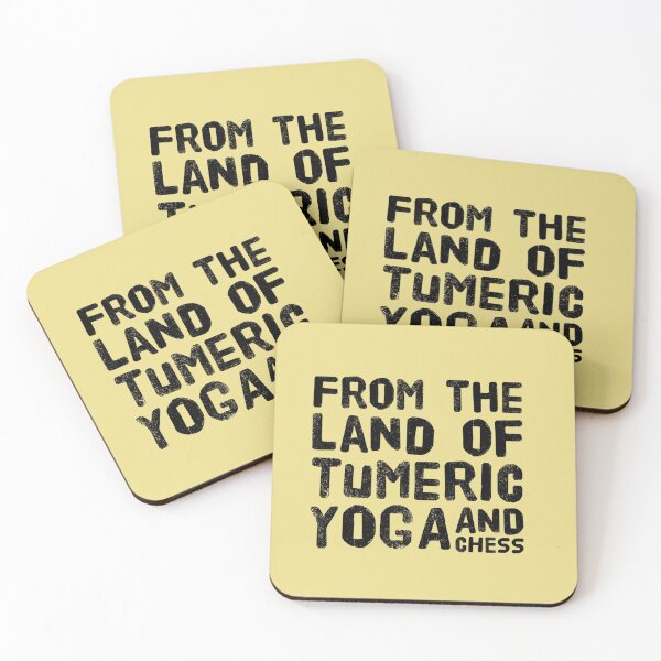 Item preview, FROM THE LAND OF TUMERIC, YOGA AND CHESS designed and sold by BrownGirlMantra.