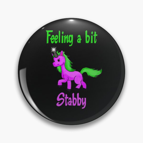Item preview, Feeling a bit Stabby unicorn designed and sold by Crystalsgraphix.