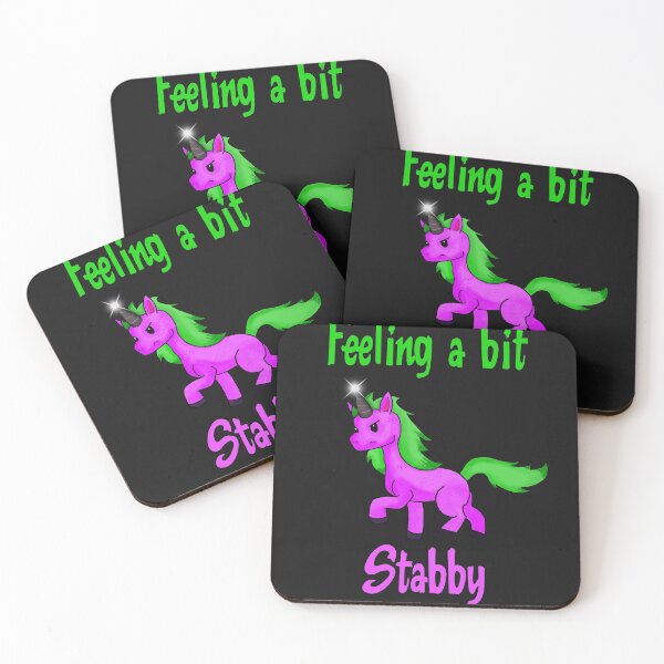 Item preview, Feeling a bit Stabby unicorn designed and sold by Crystalsgraphix.