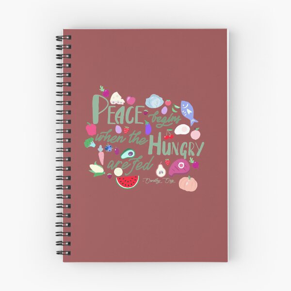Item preview, DONATE Peace Begins When the Hungry are Fed Quote - Pastel designed and sold by Emily Boynton.