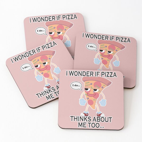 Item preview, I Wonder if PIzza thinks about me too Design designed and sold by papijandi.