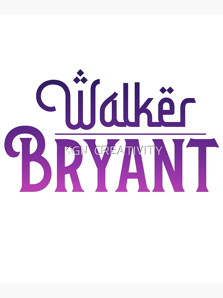 Discover Walker Bryant sticker Premium Matte Vertical Poster