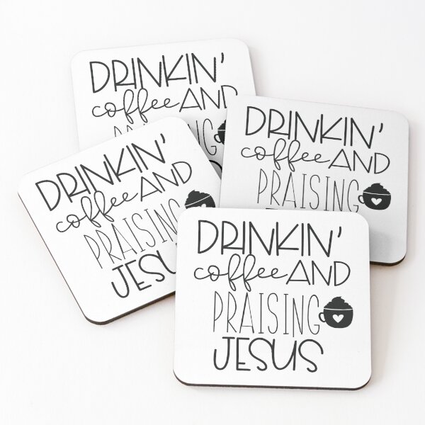 Item preview, Drinkin Coffee And Praising Jesus  designed and sold by shivani21061993.