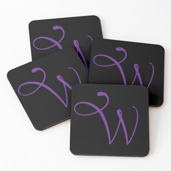 Item preview, Monogrammed Letter W in Purple  designed and sold by PurpleAdventure.