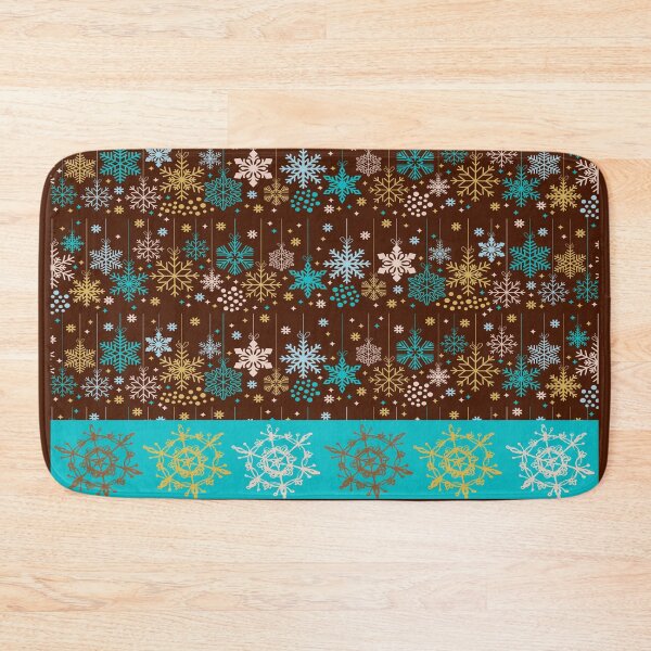 Item preview, Bohemian Snow Flakes Aqua Pattern designed and sold by Ksaavet.