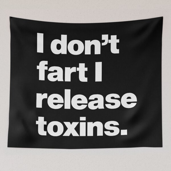 Item preview, I dont Fart I Release toxins - Funny Saying Quote about Farting designed and sold by elhefe.