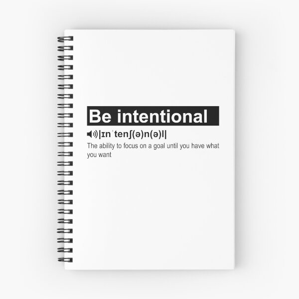 Item preview, Be Intentional, Funny Definition designed and sold by OnPurposeMarket.