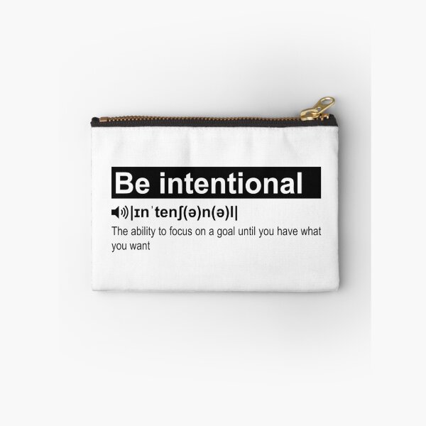 Item preview, Be Intentional, Funny Definition designed and sold by OnPurposeMarket.