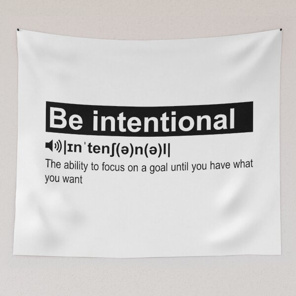 Item preview, Be Intentional, Funny Definition designed and sold by OnPurposeMarket.