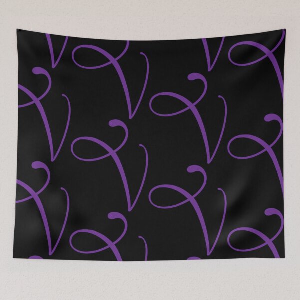 Item preview, Monogrammed Letter V in Purple  designed and sold by PurpleAdventure.