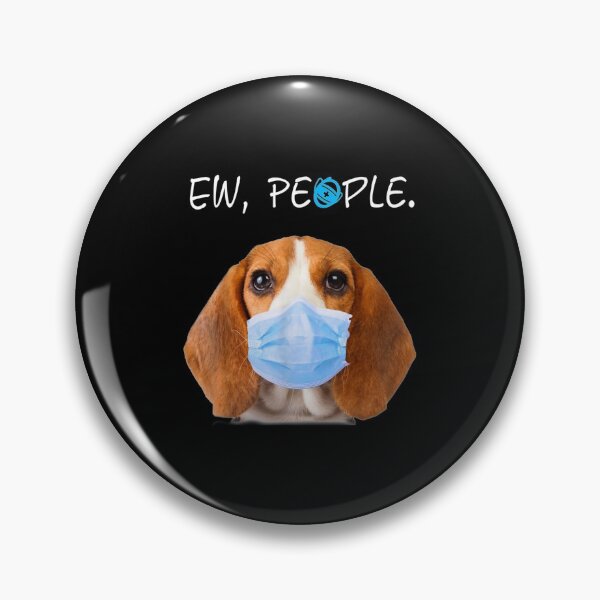 Item preview, Beagle Dog Ew People Dog Wearing A Face Mask designed and sold by MarkHudson78.