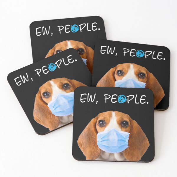 Item preview, Beagle Dog Ew People Dog Wearing A Face Mask designed and sold by MarkHudson78.