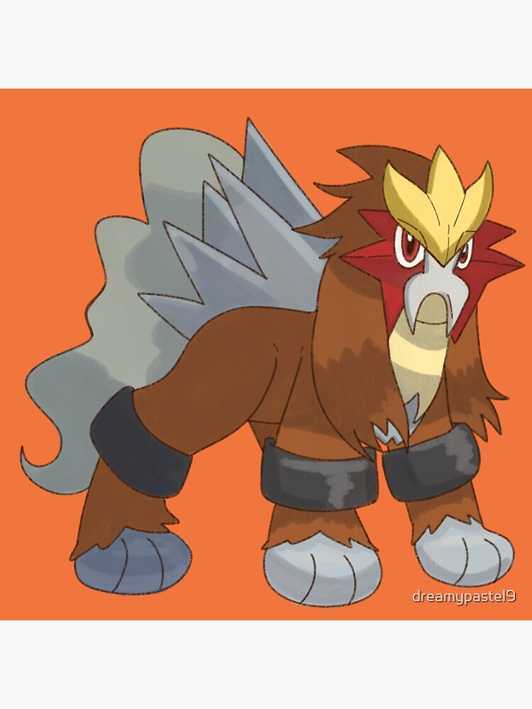 Poster Entei Redbubble