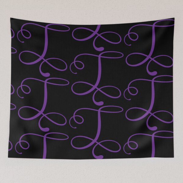 Item preview, Monogrammed Letter T in Purple  designed and sold by PurpleAdventure.