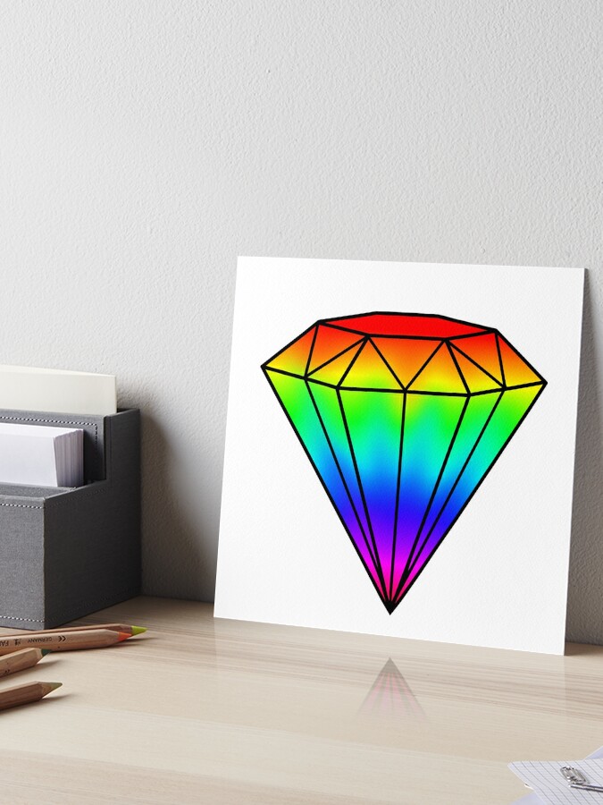 Rainbow Drizzle Jewel Art Print