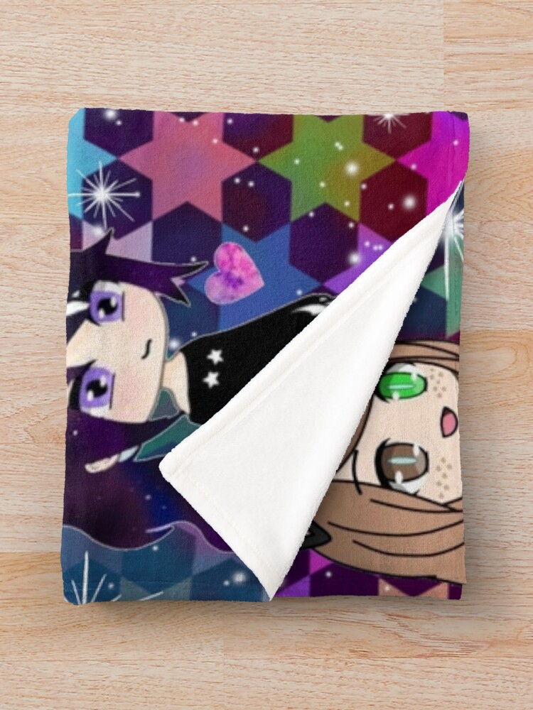 " Gacha Life Girl bundle pack stars" Throw Blanket by Thegames Redbubble