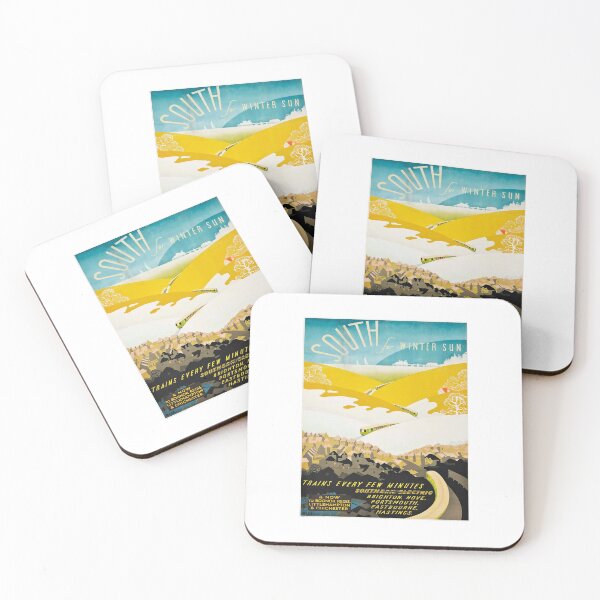 Item preview, retro iconic South for Winter Sun designed and sold by CorasPosters.