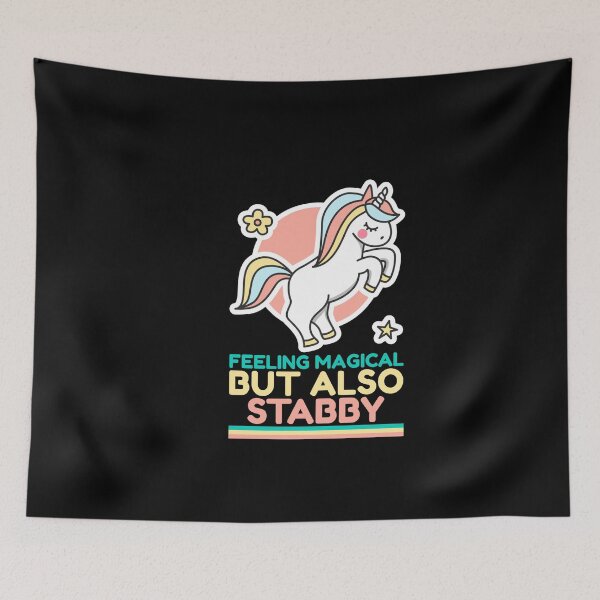Item preview, COOL Feeling magical but also stabby Unicorn designed and sold by YourEssentials.