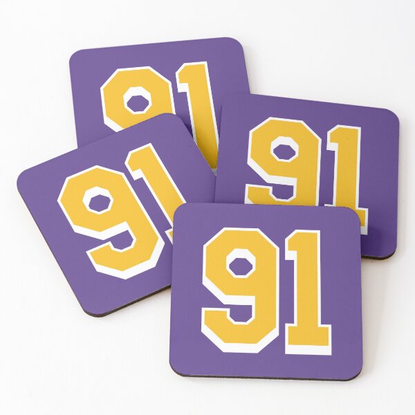 Item preview, 91 Yellow Number ninety-one Purple Basketball Jersey designed and sold by elhefe.