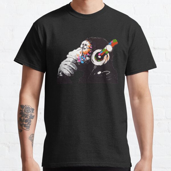 Banksy T-ShirtBANKSY DJ Monkey Thinker Classic T-Shirt