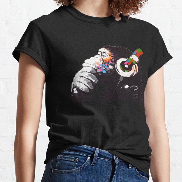 Banksy T-ShirtBANKSY DJ Monkey Thinker Classic T-Shirt