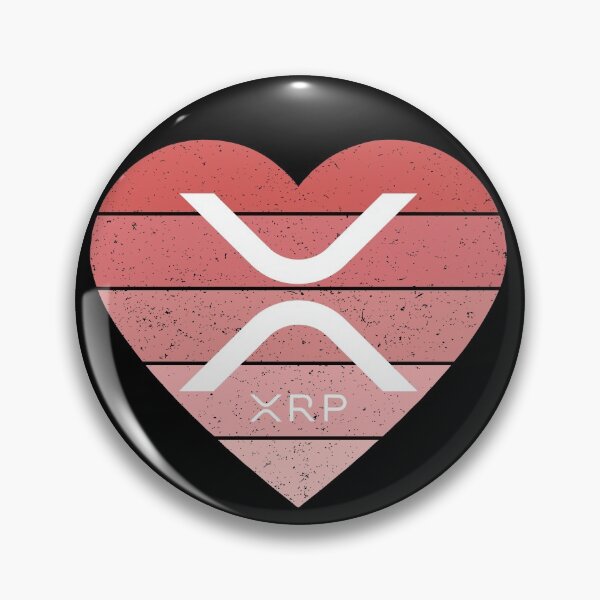 Item preview,  Love Ripple XRP Light Grunge Pink Heart Sunset  designed and sold by Bitcoin-Fashion.