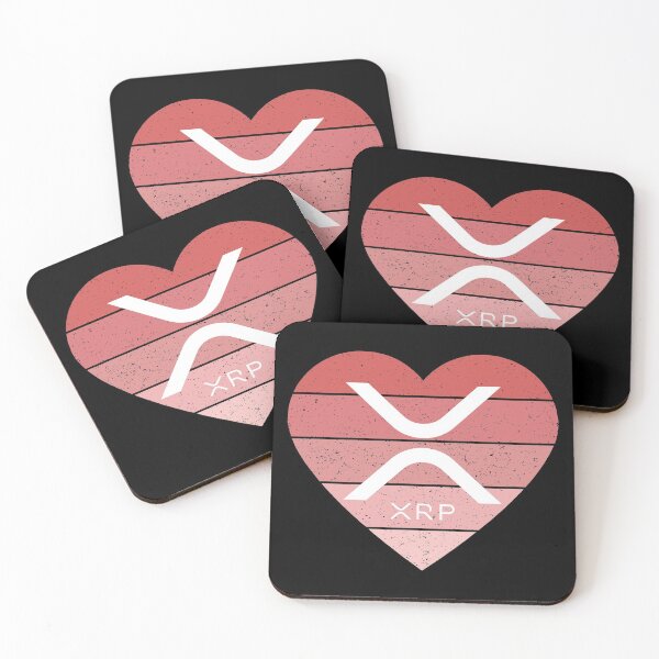 Item preview,  Love Ripple XRP Light Grunge Pink Heart Sunset  designed and sold by Bitcoin-Fashion.