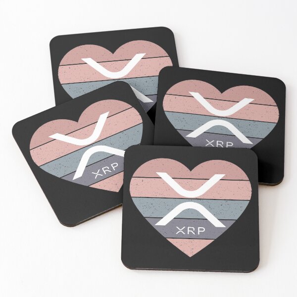 Item preview, Love Ripple XRP Light Grunge Pink Heart Sunset v2 designed and sold by Bitcoin-Fashion.