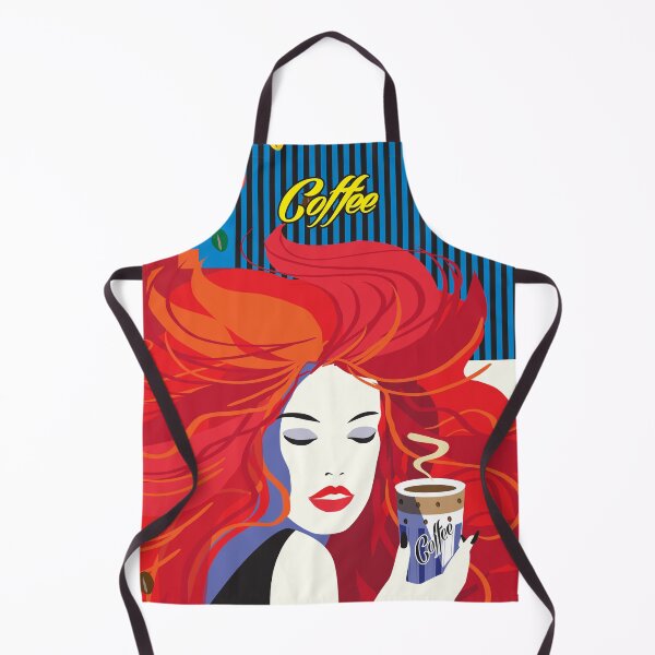 Artikelvorschau, Schöne Modefrau mit Kaffeetasse Pop-Art-Poster, trendiges Design für Heimdekoration, Wandkunst, Geschenke und Präsente, T-Shirt-Designdruck – Kollektion. entworfen und verkauft von sofiartmedia.