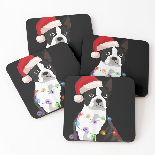 Item preview, Boston Terrier Bostie Christmas Lights Xmas Dog Lover designed and sold by EmilyPippin.