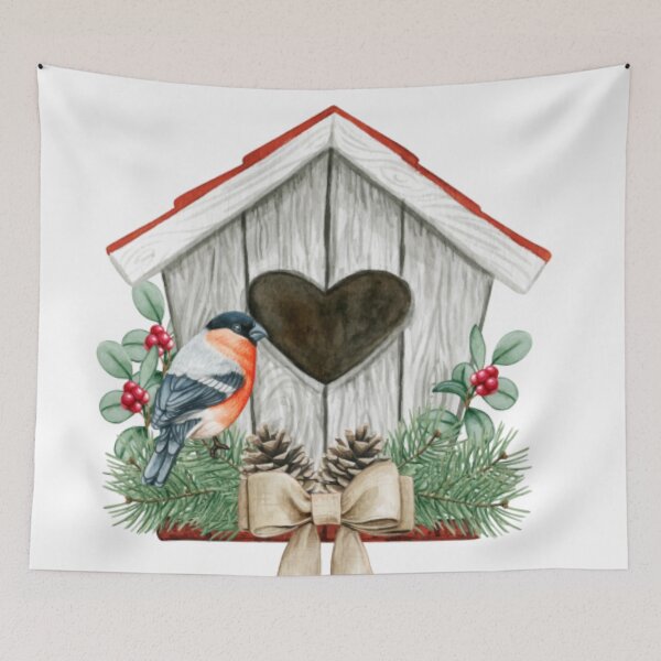 Artikelvorschau, Weihnachtsgeist im Vogelhaus entworfen und verkauft von dplachkinova.