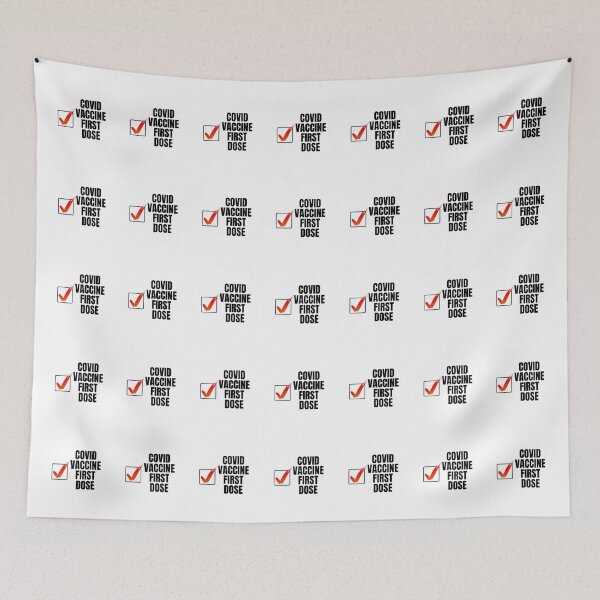 Item preview, Covid vaccine first dose check mark designed and sold by stelsanc.