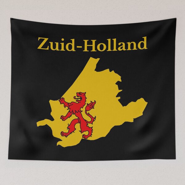 Item preview, South Holland Province Map flag , Netherlands. designed and sold by marosharaf.