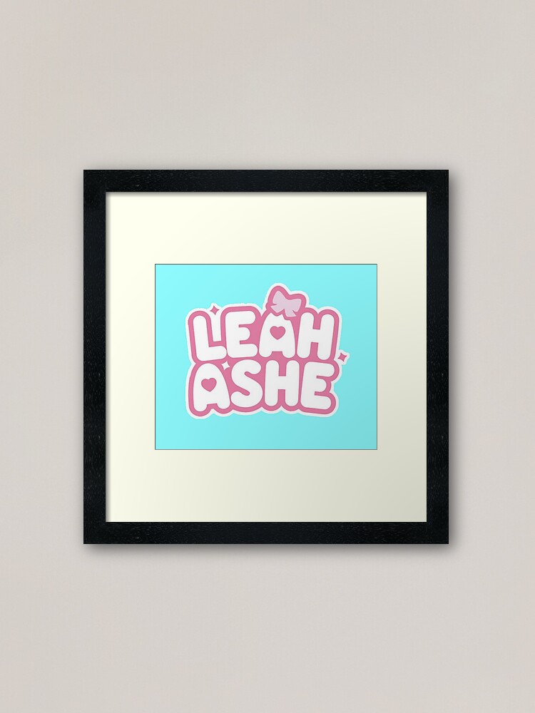 Leah Ashe Army Roblox Neon Blue Framed Art Print By Totkisha1 Redbubble - roblox texture code for neon