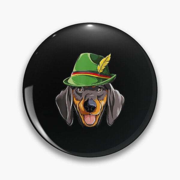 Item preview, Dachshund Oktoberfest Lederhosen Alpine Hat designed and sold by MarkHudson78.