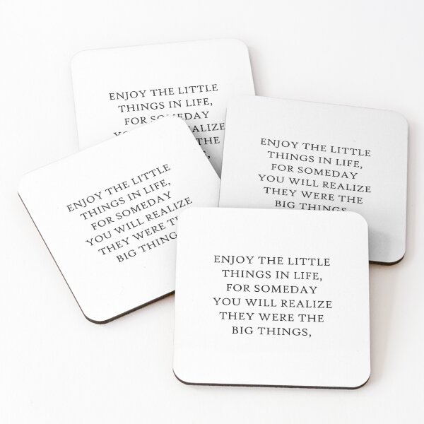 Item preview, Enjoy The Little Things In Life Quote Art Design designed and sold by vividpixelusa.
