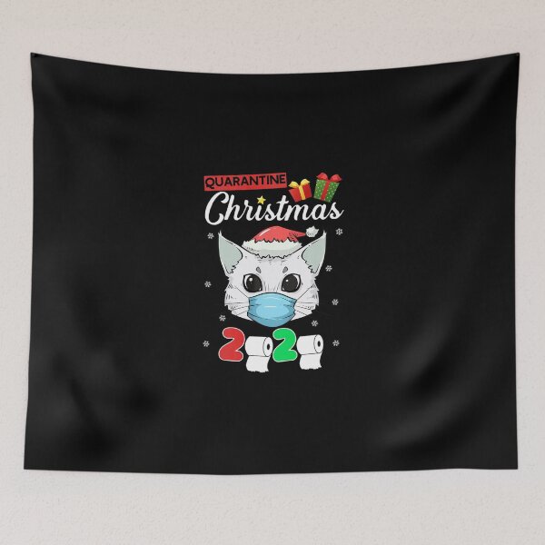 Item preview, Cat Face Mask Kitten Santa Kitty Quarantine Christmas 2020 designed and sold by cadmanBoythorpe.