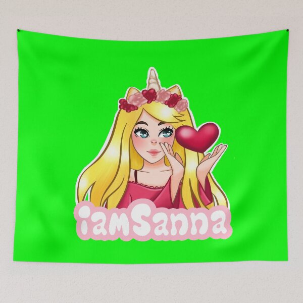 Item preview, iamSanna Loves Unicorns NEON GREEN designed and sold by Totkisha1.