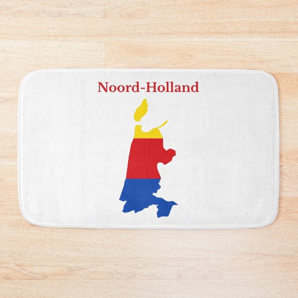 Item preview, North Holland Province Map flag , Netherlands. designed and sold by marosharaf.