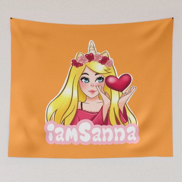 Item preview, iamSanna Loves Unicorns NEON ORANGE designed and sold by Totkisha1.