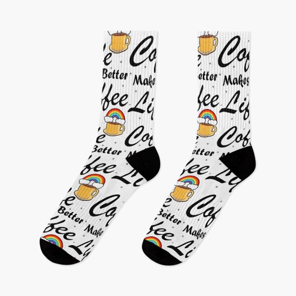 Item preview, Funny Coffee Rainbow Illustration Makes Life Better  designed and sold by vineeth.