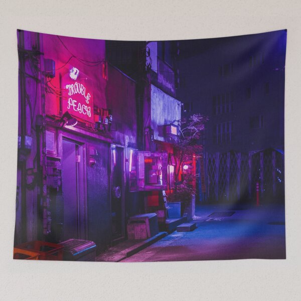 Item preview, Moody Tokyo Alleys  designed and sold by Neondreamscapes.